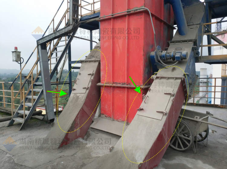 永利集团特瓷牌耐磨陶瓷内衬下料溜槽