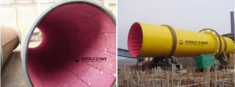 湖南某烧结厂圆筒混淆机使用永利集团耐磨陶瓷衬板